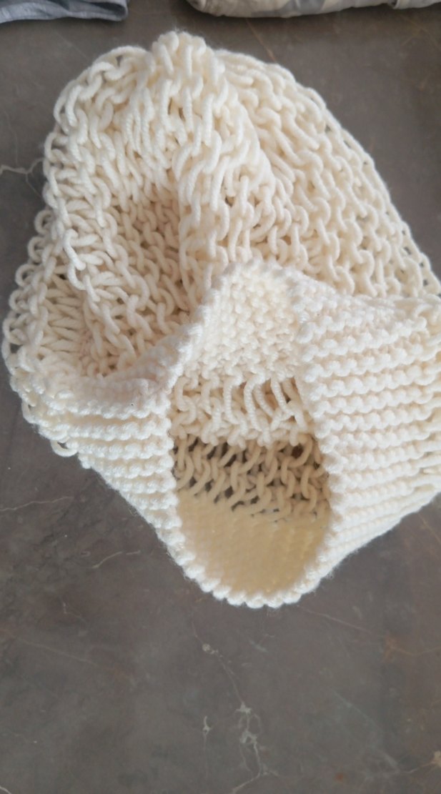 Kadın Beyaz Örgü Bere - Görsel 3