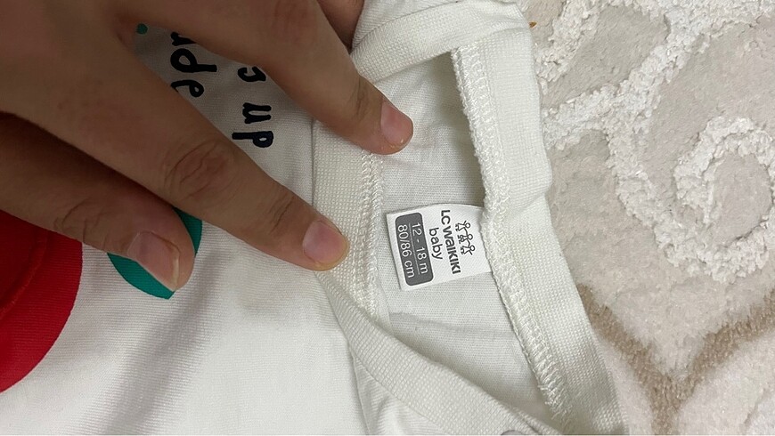 12-18 Ay Beden Kız çocuk bebek tshirt