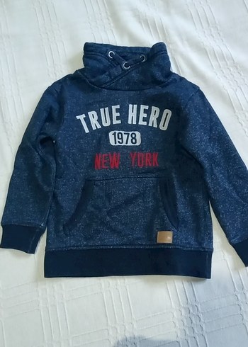 Erkek Çocuk Gri Yüksek Yakalı Sweatshirt