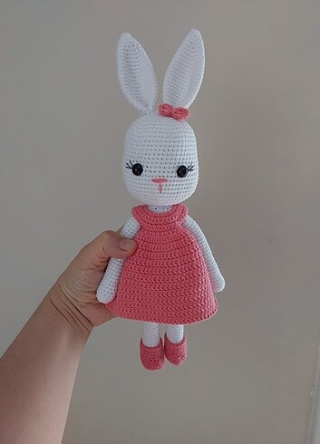 Amigurumi kız tavşan oyuncak