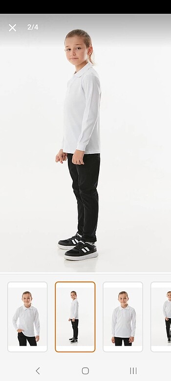 12-13 Yaş Beden Polo yaka okul tshirt