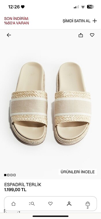 H&M terlik