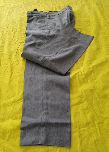 12-13 Yaş Beden gri Renk Kumaş okul pantolonları iki tane