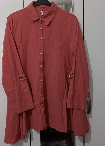 xl Beden bordo Renk Kiremit Gömlek Tunik