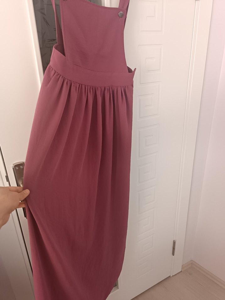 pembe renk Askılı Bol Kesim jile - Görsel 4