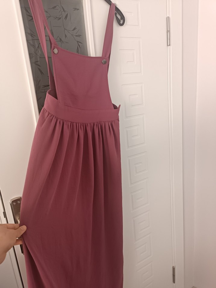 pembe renk Askılı Bol Kesim jile - Görsel 2