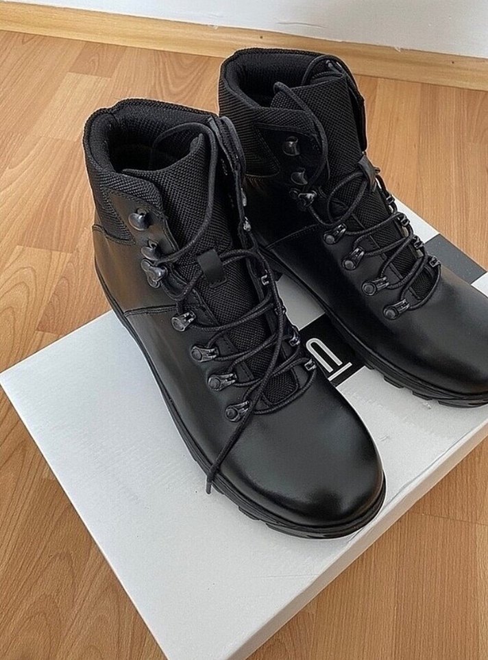 Dr.Flexer Hakiki Deri Erkek Siyah Bot - Görsel 5