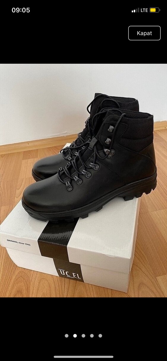 Dr.Flexer Hakiki Deri Erkek Siyah Bot - Görsel 2