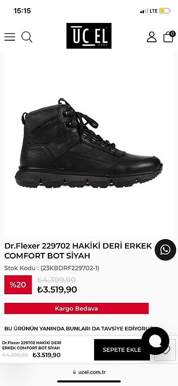 Ücel marka Dr flexer 41 numara sıfırdır