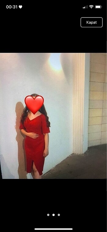 Trendyol & Milla Kırmızı abiye elbise