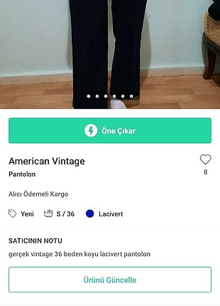 Vintage pantolon