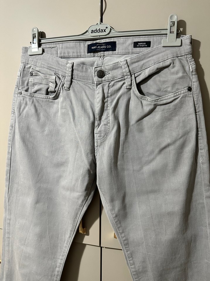 Mavi erkek kot pantolon - Görsel 5