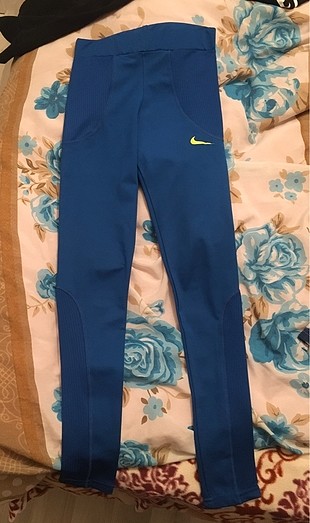 Orijinal Nike tayt sporluk mavi