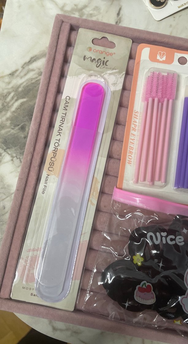 Pastel Pembe Parlak Kız Aksesuar Seti - Görsel 3