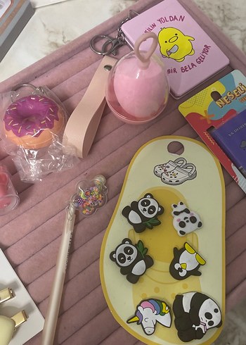 Pastel Pembe Parlak Genç Aksesuar Seti - Görsel 4