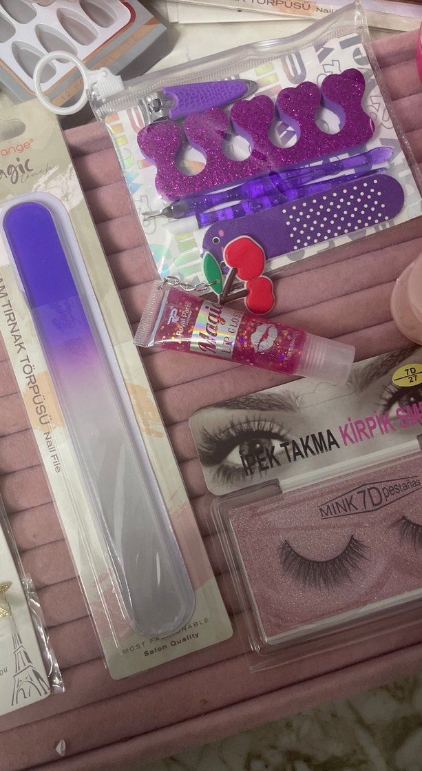 Pembe Parlak Kız Aksesuar Seti - Görsel 3