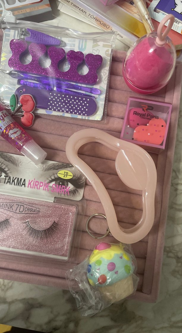 Pembe Parlak Kız Aksesuar Seti - Görsel 4
