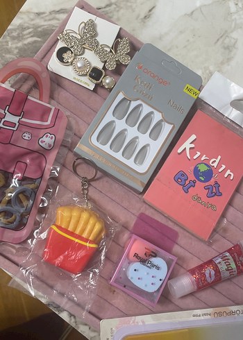 Parlak Pembe Kız Çocuk Aksesuar Seti - Görsel 3