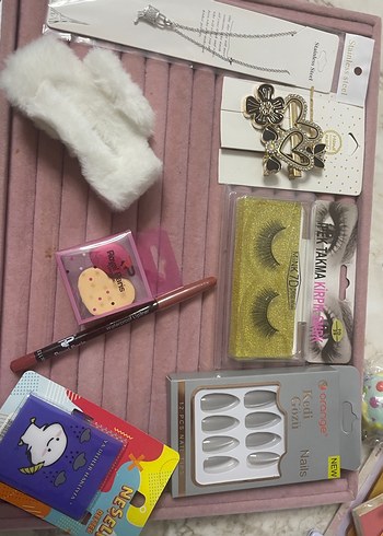 Pastel Pembe Makyaj ve Aksesuar Seti - Görsel 4