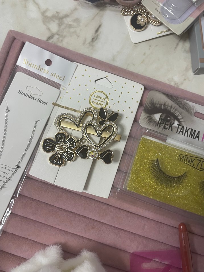 Pastel Pembe Makyaj ve Aksesuar Seti - Görsel 3