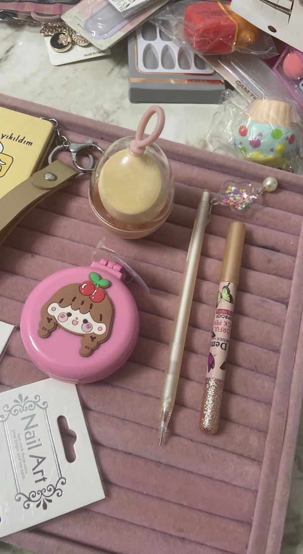 Pembe Bohem Parlak Kız Aksesuar Seti - Görsel 5