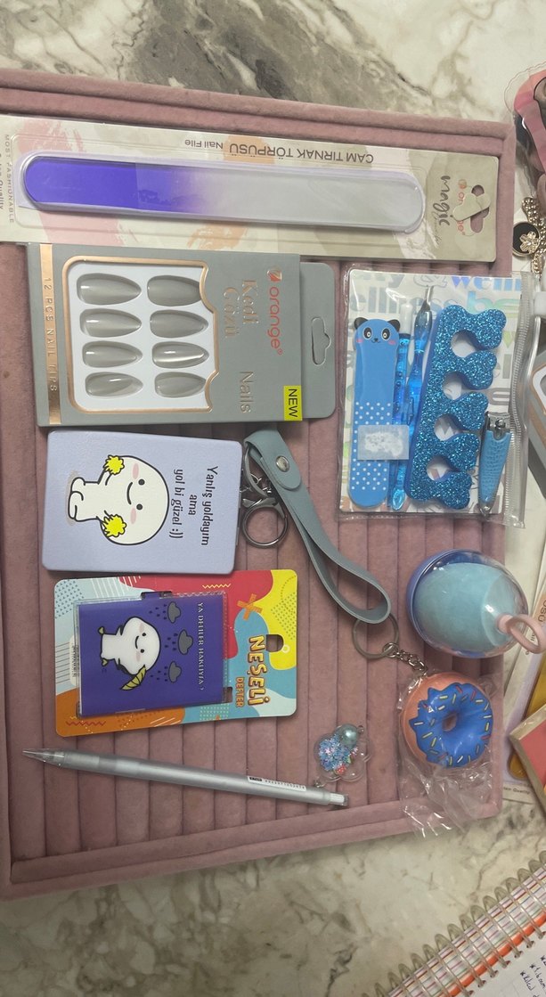 Parlak Mavi Kız Aksesuar Seti - Görsel 2