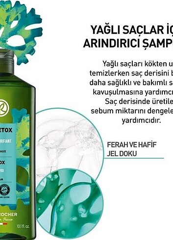Beden Yves Rocher pure detox arındırıcı şampuan vegan sülfatsız