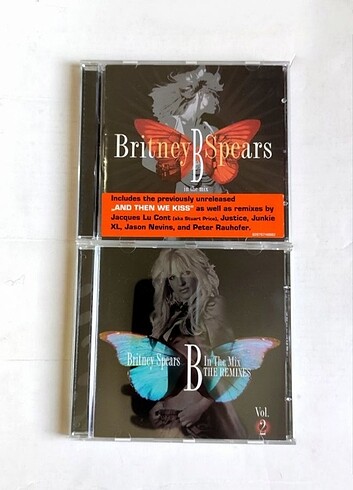 Britney Spears b in the mix 1 ve 2 2 adet CD