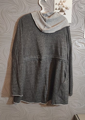 xl Beden gri Renk Gri Örgü hirka Ceket sweatshirt