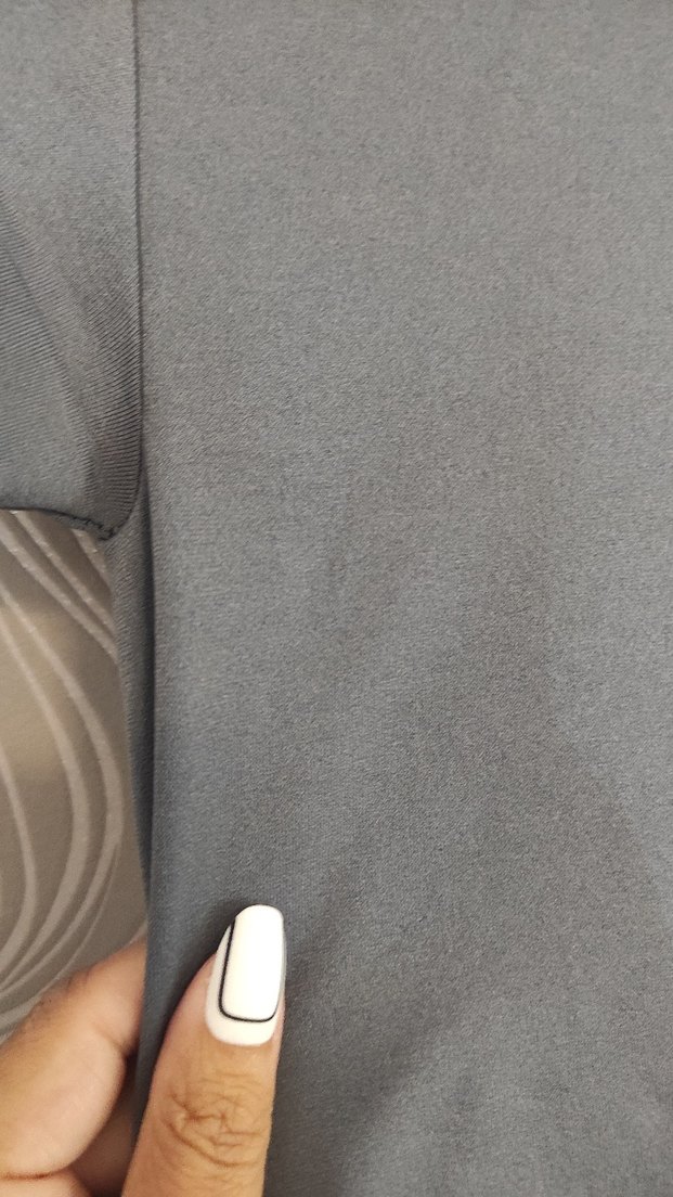 Gri Kısa Kollu Basic Tişört - Görsel 5