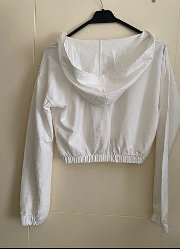 Addax crop kapşonlu sweatshirt