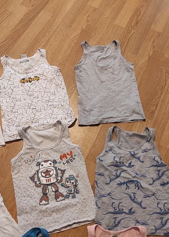 Çocuk İç Atletleri, Pastel ve Gri Renkler - Görsel 6