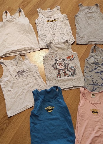 Çocuk İç Atletleri, Pastel ve Gri Renkler - Görsel 10