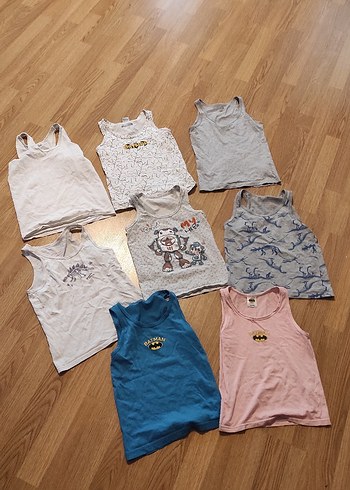 Çocuk İç Atletleri, Pastel ve Gri Renkler - Görsel 11