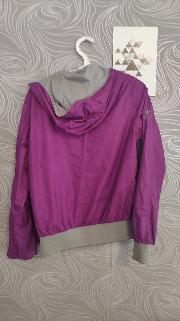 Mor Fermuarlı Kadın Ceket sweatshirt - Görsel 3