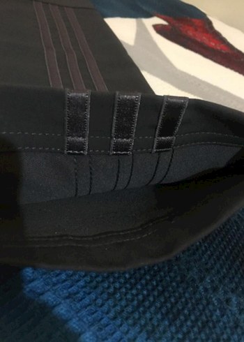 Kadın Siyah Spor Kemerli orijinal Adidas pantolon - Görsel 3