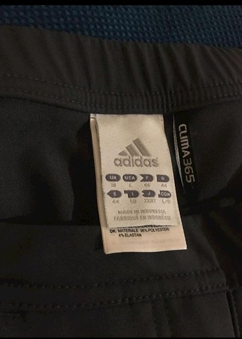 Kadın Siyah Spor Kemerli orijinal Adidas pantolon - Görsel 2