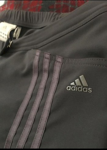 Kadın Siyah Spor Kemerli orijinal Adidas pantolon - Görsel 7