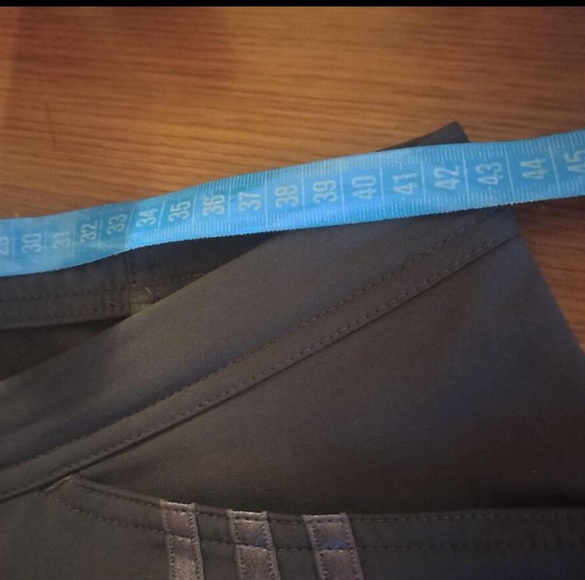 Kadın Siyah Spor Kemerli orijinal Adidas pantolon - Görsel 4