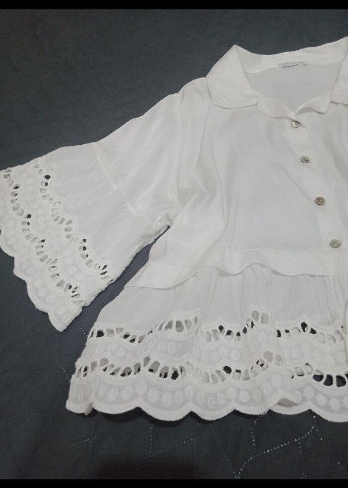 İthal ipekli gömlek  - Görsel 4