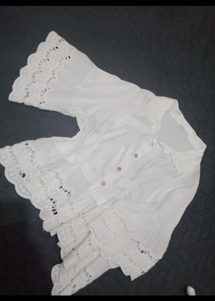 İthal ipekli gömlek  - Görsel 2