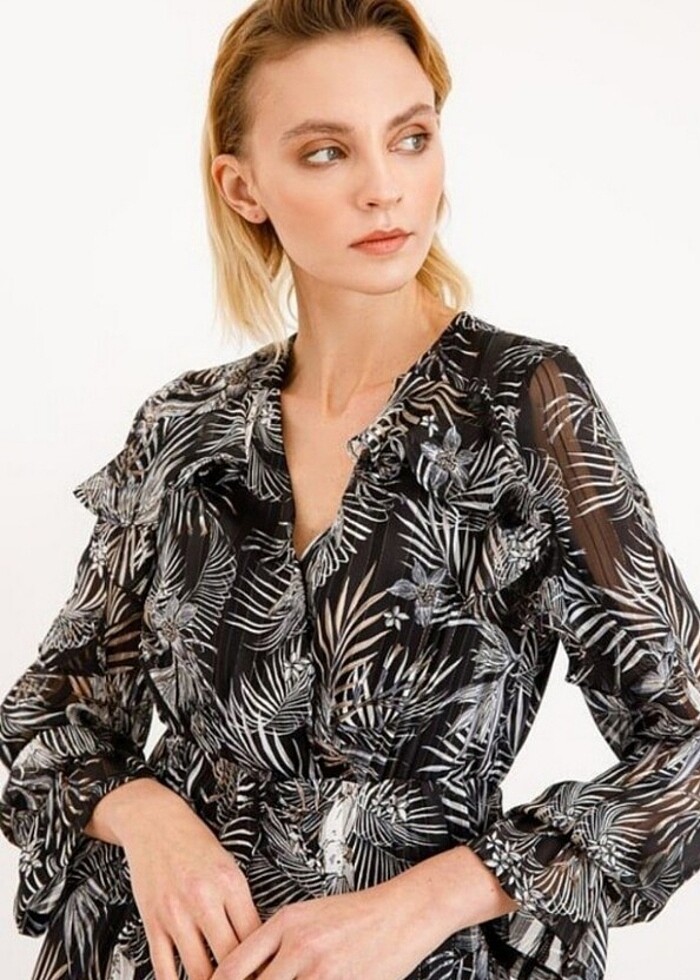 Ekol uzun elbise  - Görsel 2