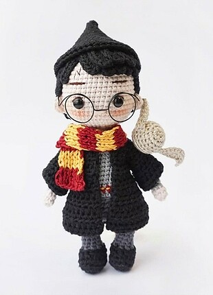 Markasız Ürün Harry Potter oyuncak amigurumi örgü bebek