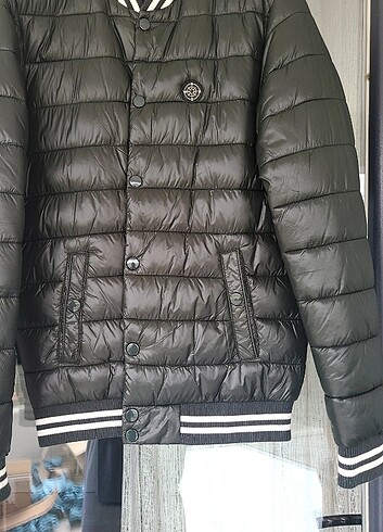 KOTON KOYU YEŞİL ŞİŞME MONT - Görsel 5