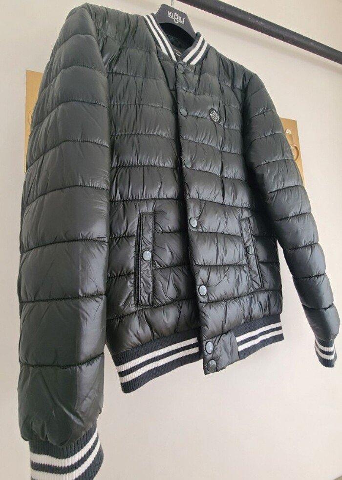 KOTON KOYU YEŞİL ŞİŞME MONT - Görsel 3