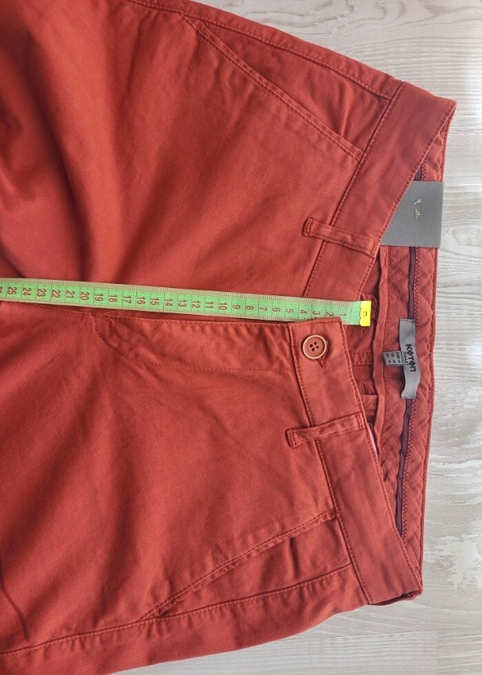 Koton Kiremit pamuklu pantolon 40 - Görsel 4