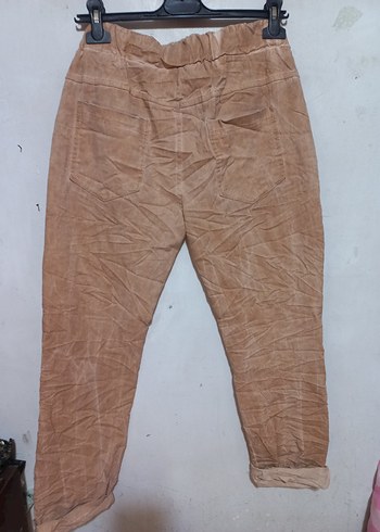 Bej payet Detayli Rahat Kesim Kadın Pantolon - Görsel 2