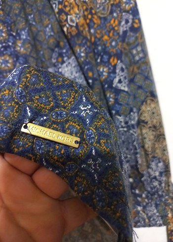 Uzun Kollu, Kemerli Bohem Desenli Bluz - Görsel 5