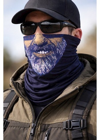 Siyah Baskılı Erkek Biker Bere - Görsel 10