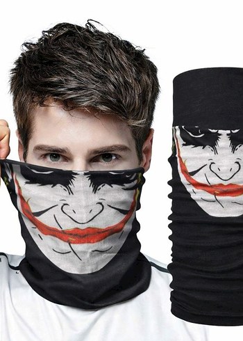 Siyah Baskılı Erkek Biker Bere - Görsel 7